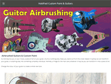 Tablet Screenshot of holdfastguitars.com